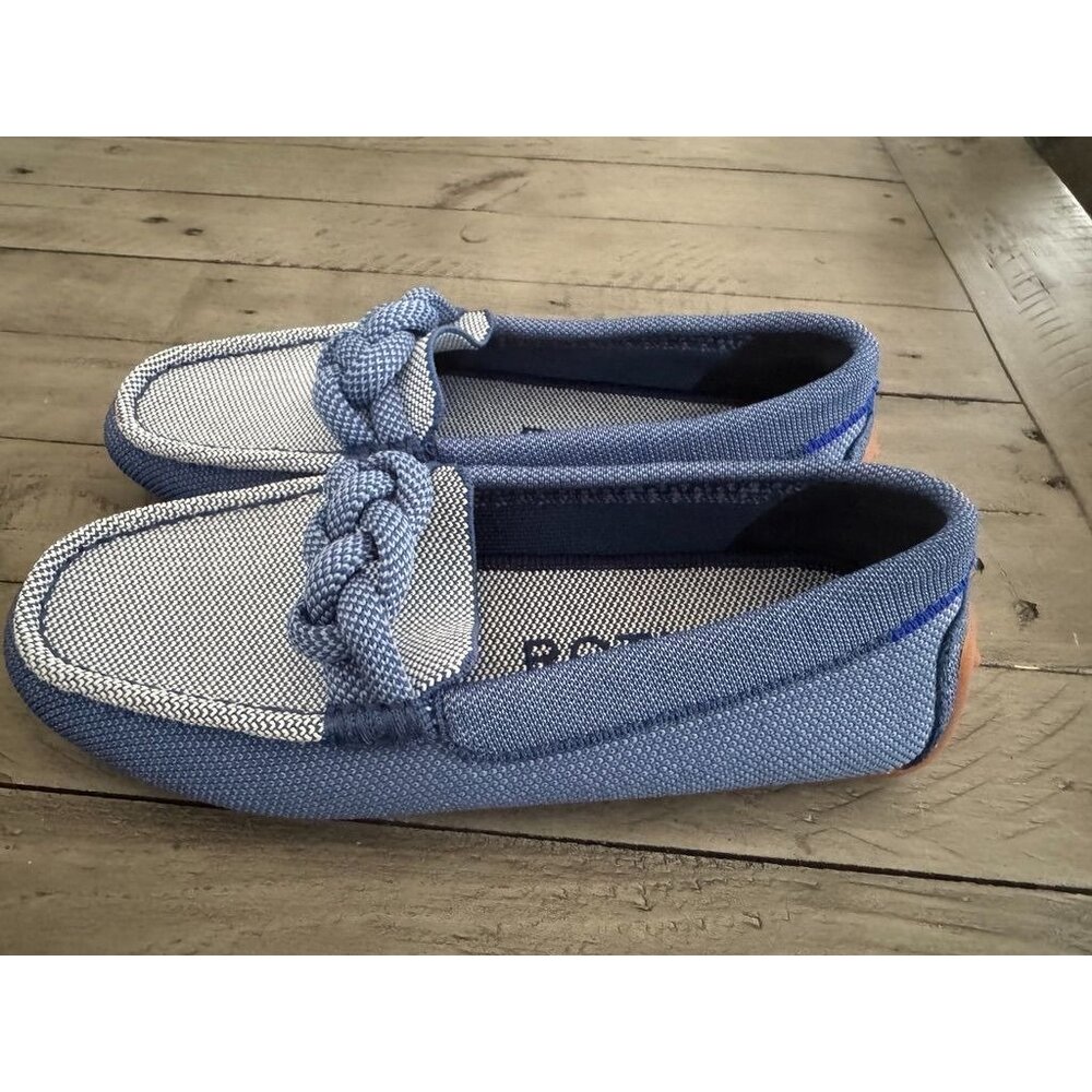 NWOB Rothy's Blue Flats with Braided Detail size 5 - Picture 2 of 6